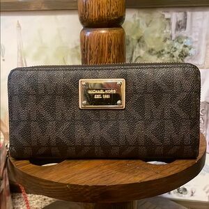 Michael Kors Brown Monogram Wallet